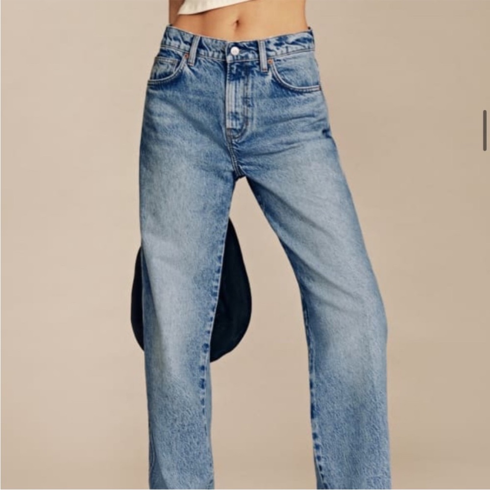 Reformation Blue Straight Leg Jeans with Classic Denim Appeal